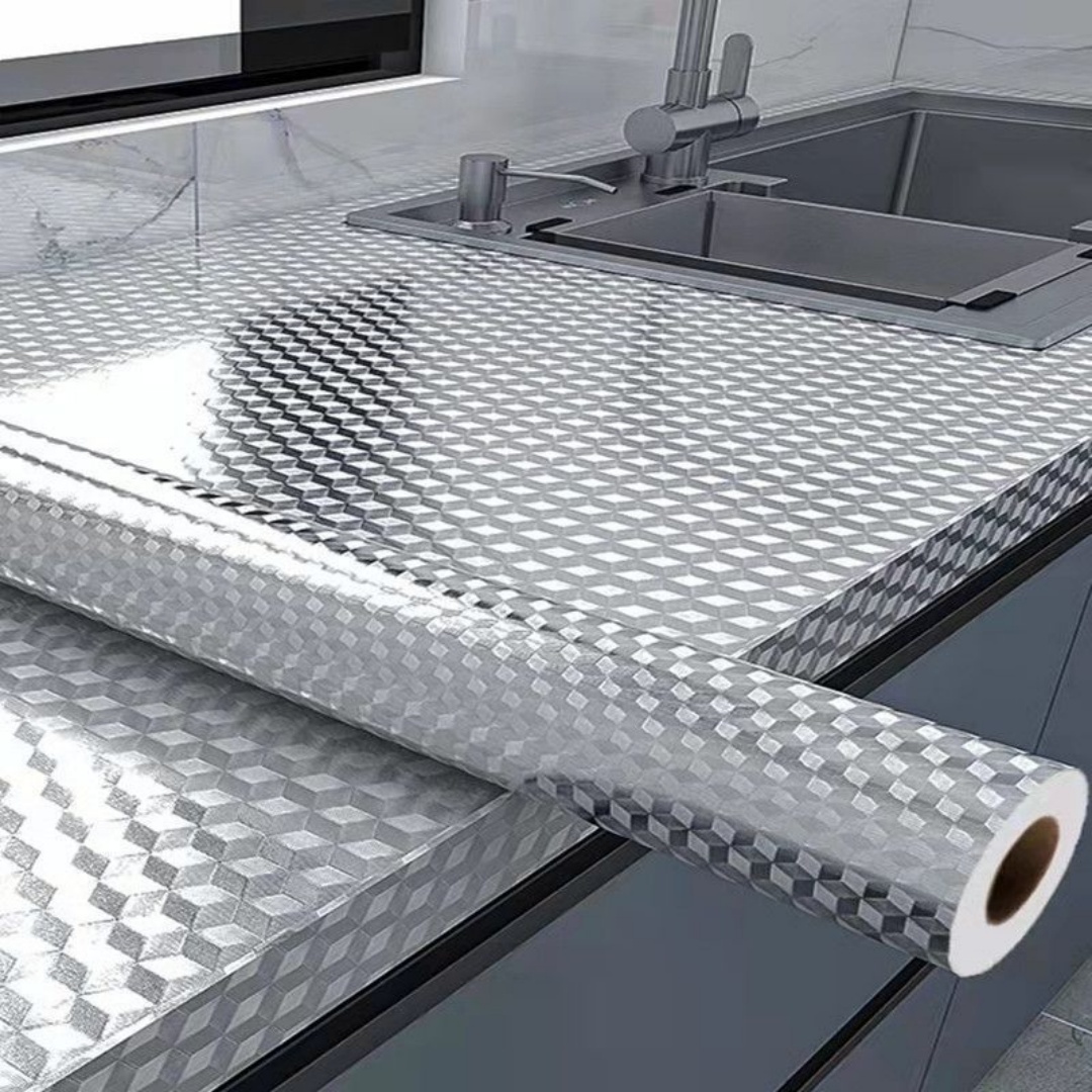 Commercial Kitchen Warmer - Aluminiumfolie keukenfornuis sticker, oliebestendig, waterdicht, brandwerend,
