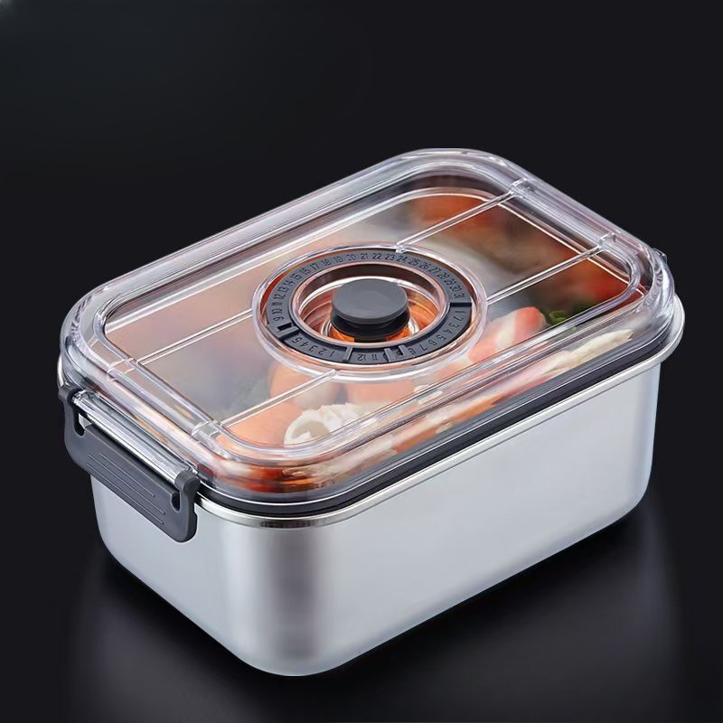 Commercial Kitchen Utensil Organizer - RVS vacuüm voedselcontainer, luchtdichte keukenopbergdoos voor