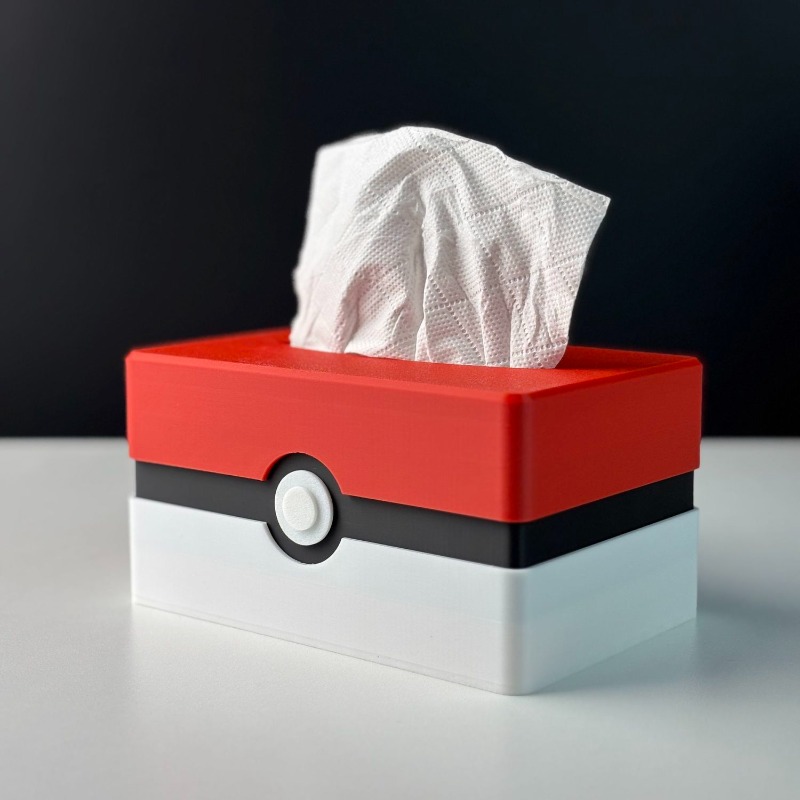 Commercial Kitchen Utensil Organizer - Cartoon Poke Ball Tissue Box Opslag