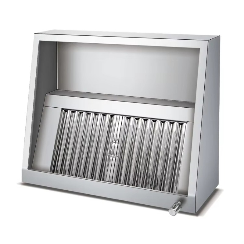 Commercial Kitchen Exhaust Hood - Commerciële RVS keukenafzuigkap op maat 21m/min