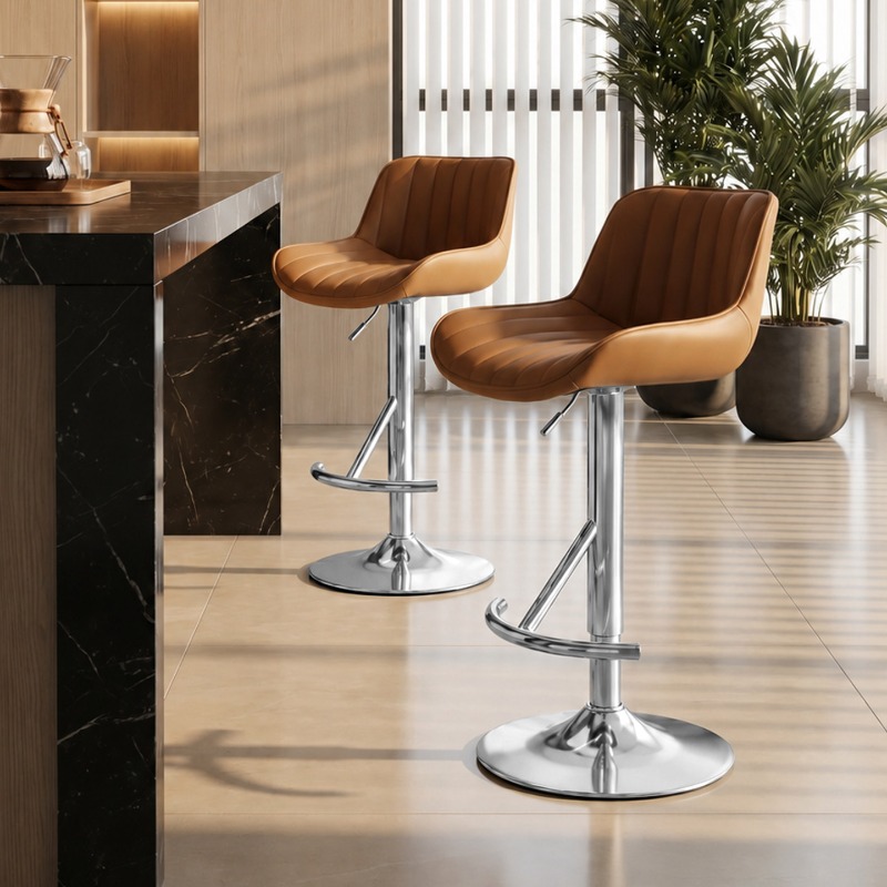 Commercial Kitchen Interior Design - Houten elegante hoge barstoel Vintage interieur