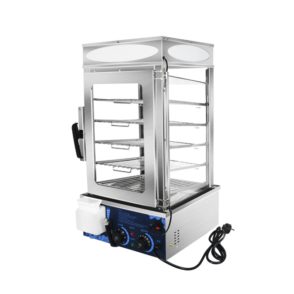 Commercial Kitchen Warmer - Elektrische commerciële roestvrijstalen voedselwarmer met glazen
