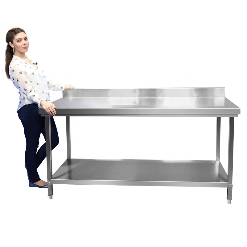 Commercial Kitchen Bench - Hoge kwaliteit zware eettafel van roestvrij