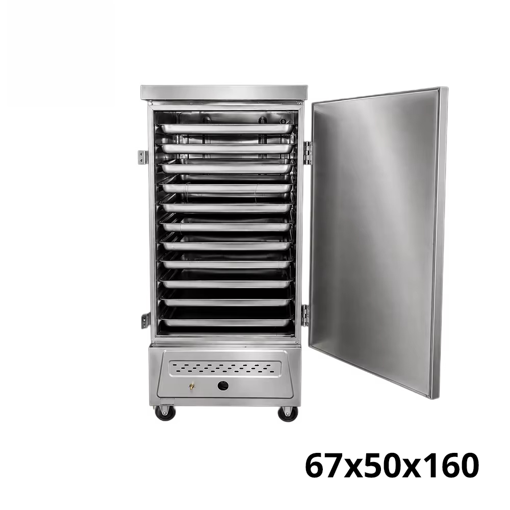 Commercial Steamer Cabinet - Fabrikant Robuuste RVS Rijststoompan 12 Bakken
