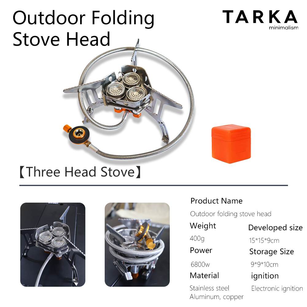 Commercial Kitchen Warmer - TARKA Camping Gasfornuis 5800w 3-pits Gasbrander