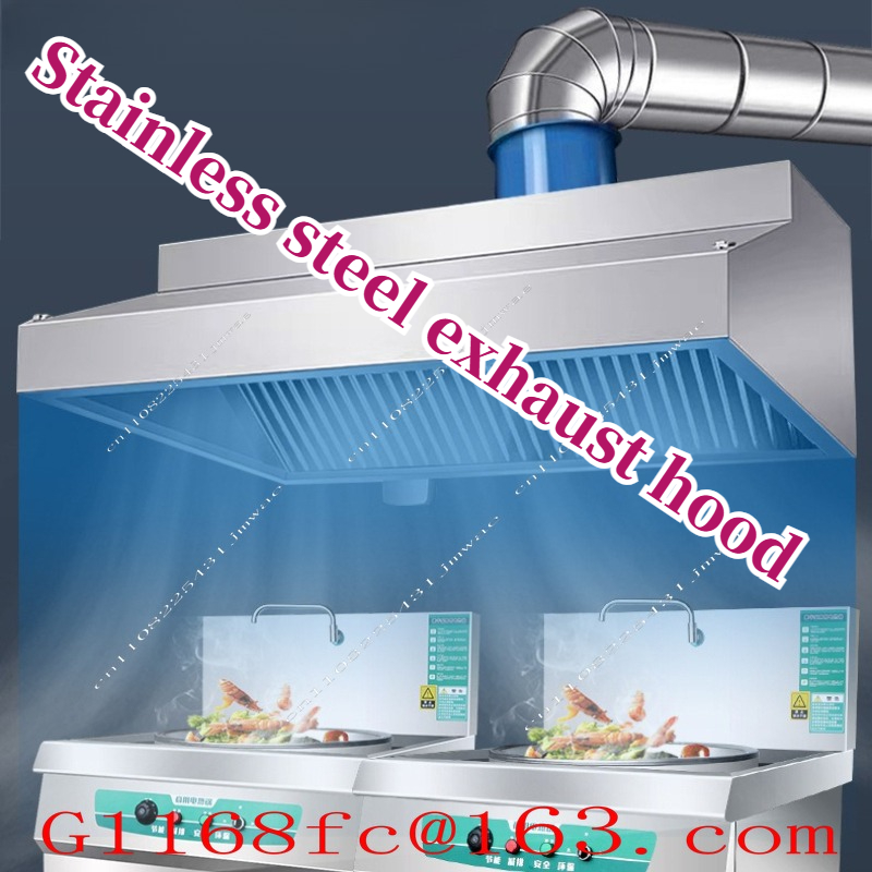 Commercial Kitchen Exhaust Hood - RVS afzuigkap voor commerciële restaurantkeuken, aardewerkfornuis