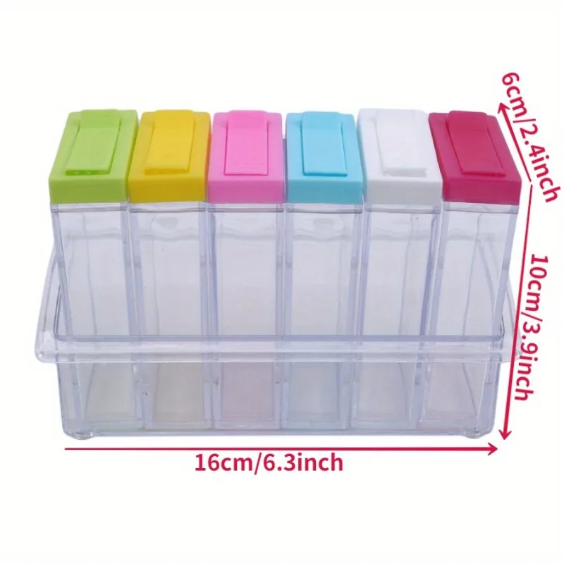 Transparante Kruiden Zes Raste - Commercial Kitchen Utensil Organizer recensie en prijs