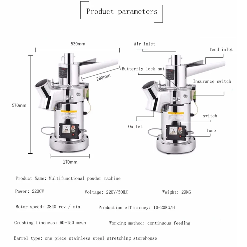 Commerciële multifunctionele n - Commercial Kitchen Grinder recensie en prijs