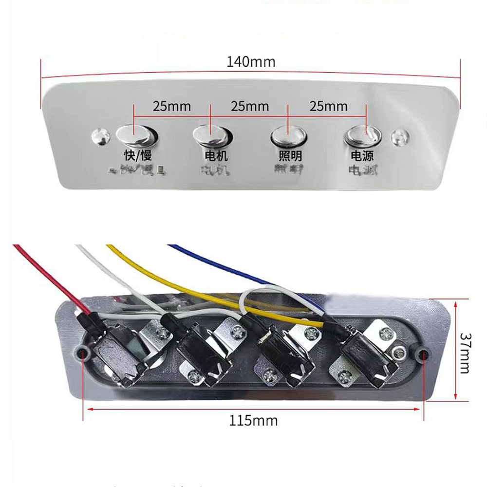 1 st 4-key Drukknop Controller - Commercial Kitchen Exhaust Hood recensie en prijs