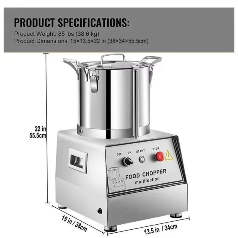 2026 RVS Elektrische Commercië - Commercial Kitchen Grinder recensie en prijs