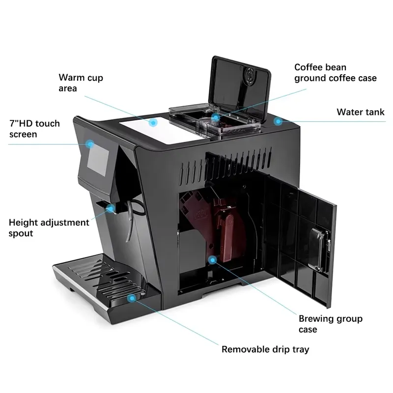 Commerciële bonen-naar-kop esp - Commercial Espresso Machine recensie en prijs