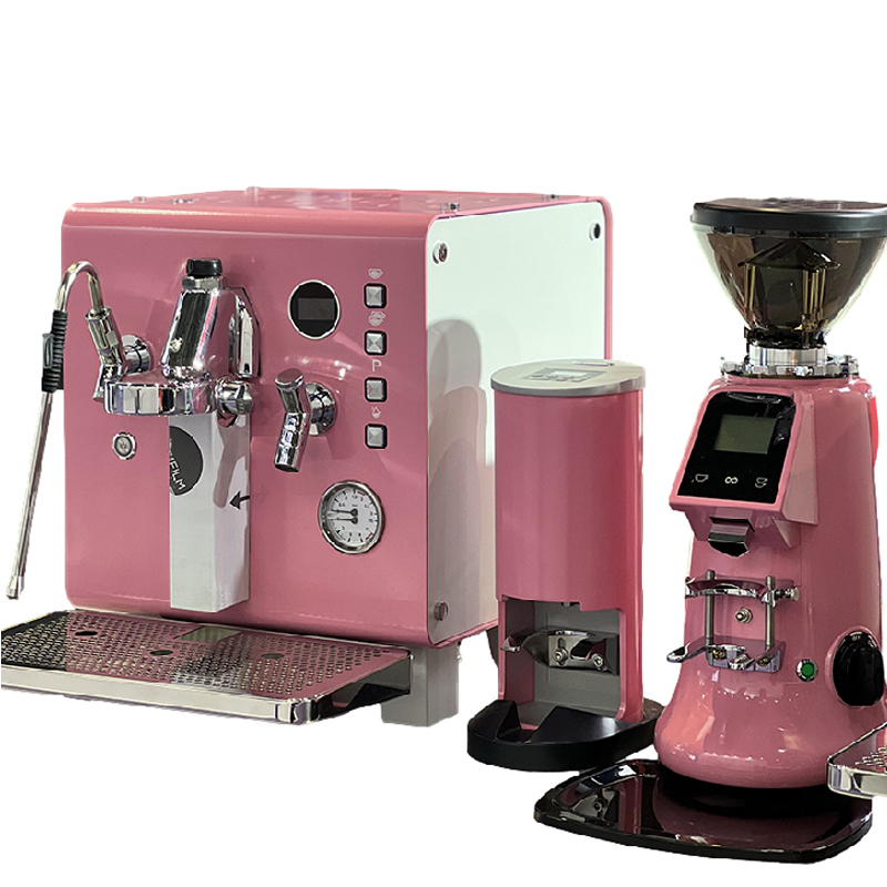 Professioneel roze semi-automa - Commercial Espresso Machine recensie en prijs
